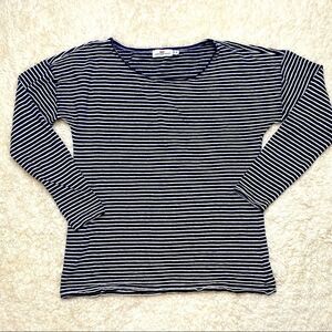 Vineyard Vines Navy/White Striped Scoop Neck M